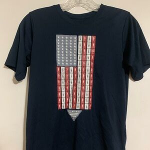 Boys Columbia PFG fishing shirt. Navy L 14/16